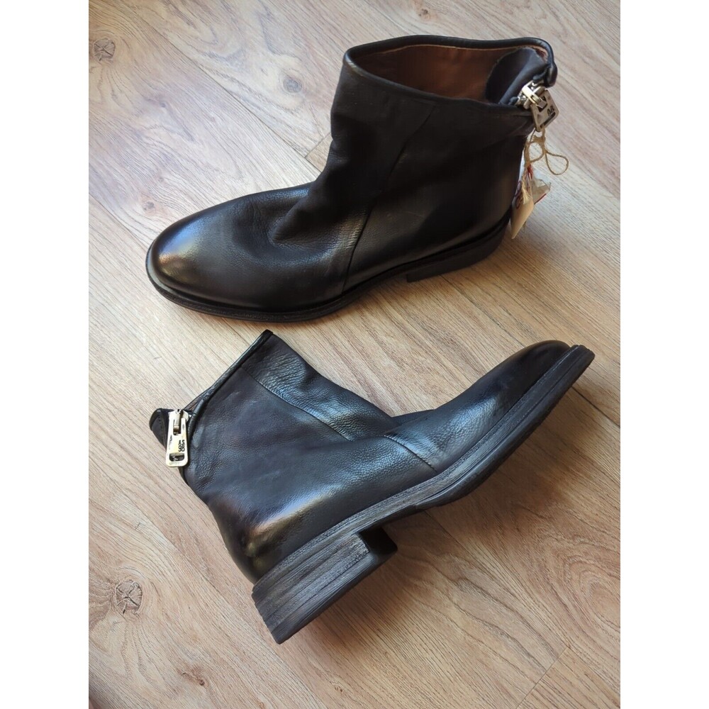 A.S. 98 Fleetwood Moto Grunge Zip Ankle Boots Womens 10.5-11 EU 42 - Picture 10 of 12